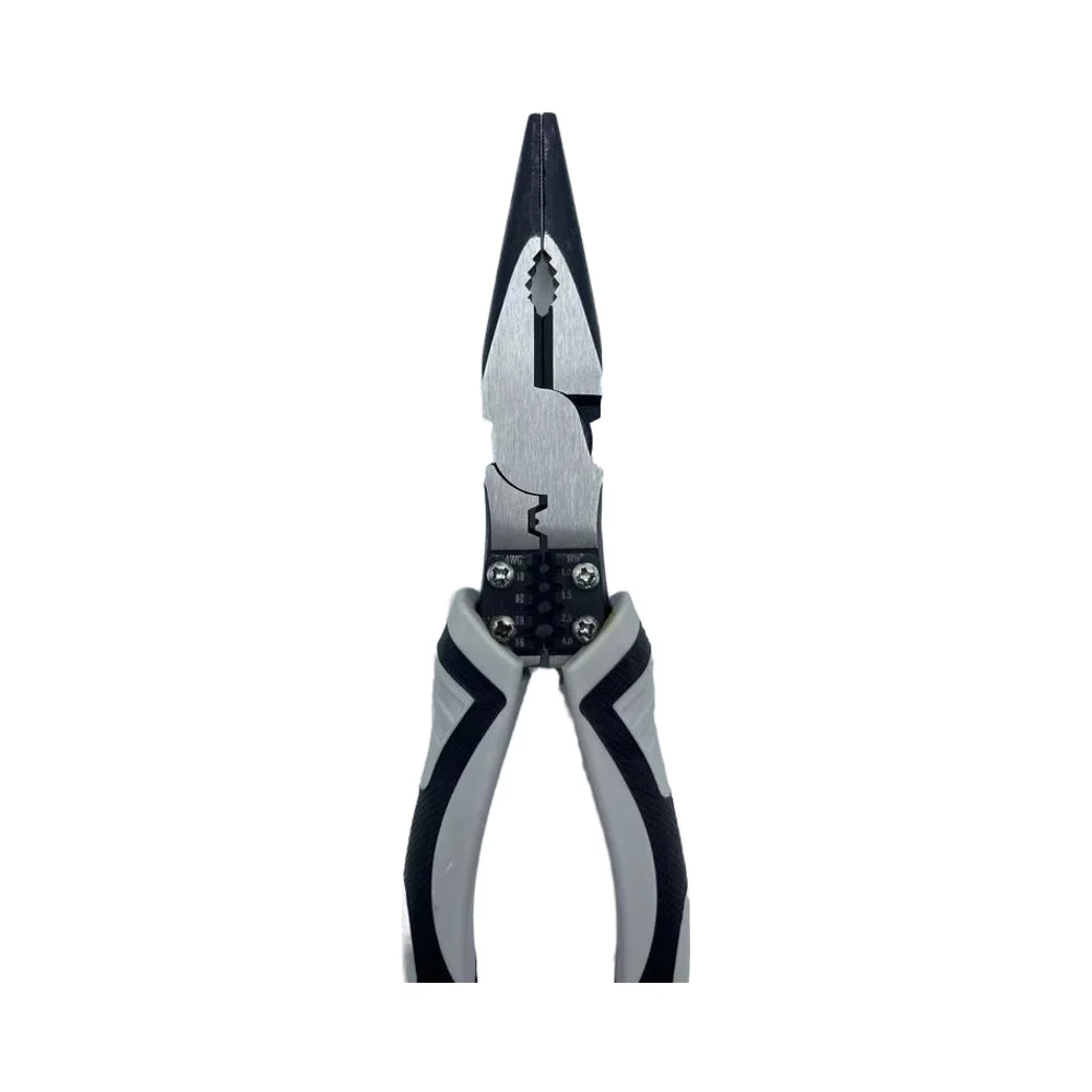 Customizable Chrome Vanadium Steel Wire Combination Pliers Multi-Function Serrated Jaw Plastic Molded Cutting Grip OEM Product