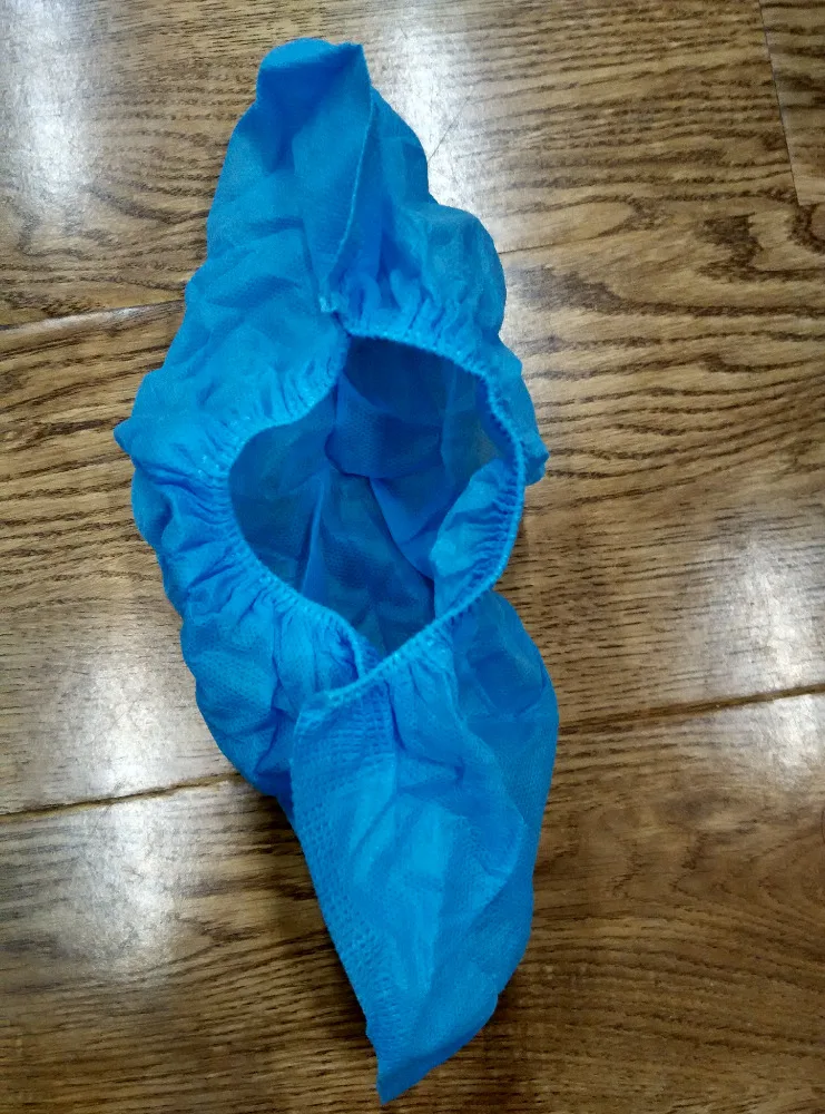 
Одноразовая Нетканая синяя крышка для обуви overshoes Cleanroom PP, автоматическая крышка для обуви 