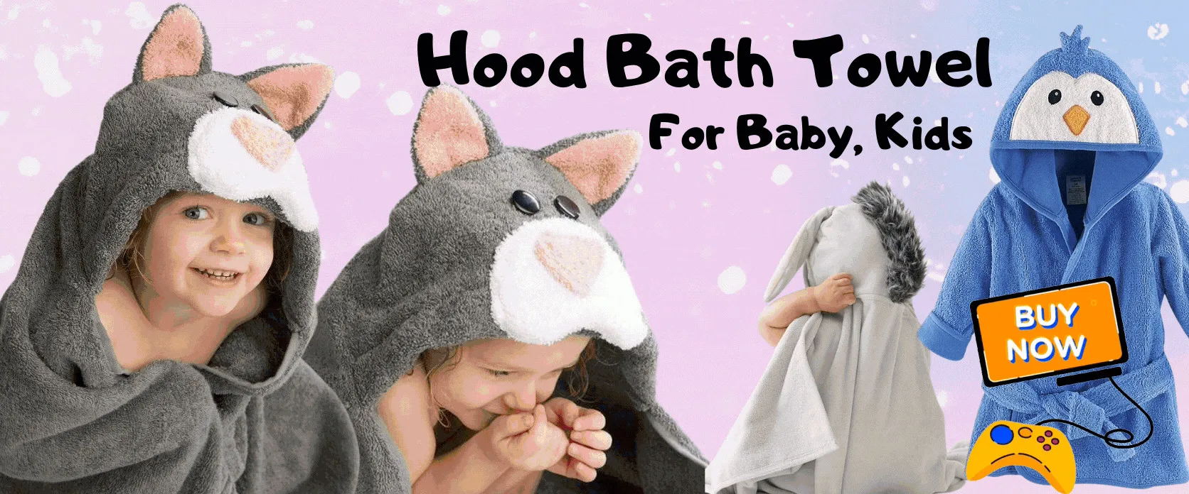 Fast Delivery Cotton Terry Animal Shape Baby Bathrobe New Style Kids Hooded Bath Towel supplier