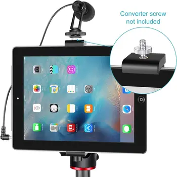 Neewer for iPad Tablet Tripod Mount Adapter Holder 16-23.5 Centimeters Adjustable Clamp for iPad detail image
