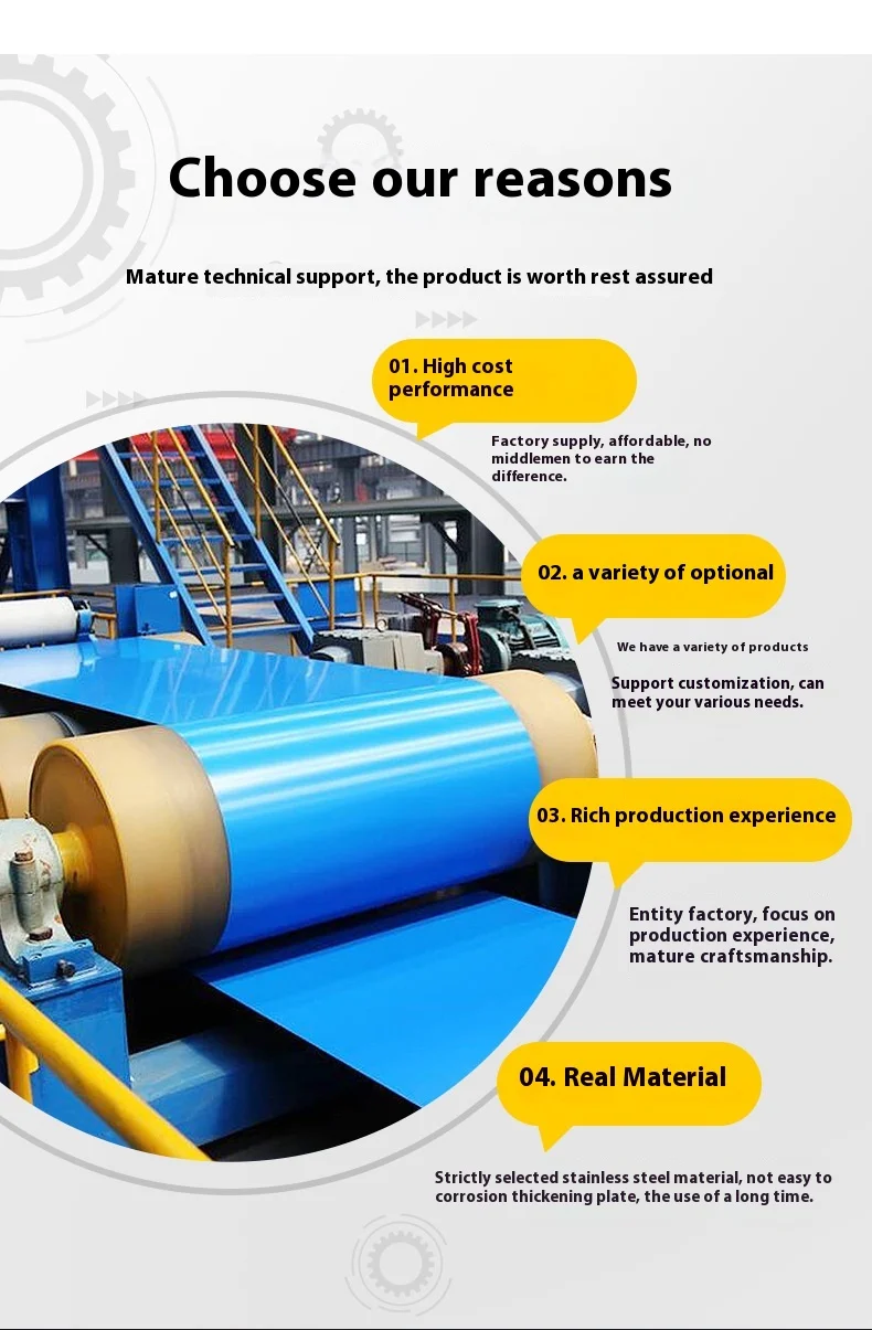 AZ150 Bis Certified PPGI PPGL Coil Color Coating Cold-Rolled Galvanized Steel G40 Pre-Coated Galvalume for Welding Processing