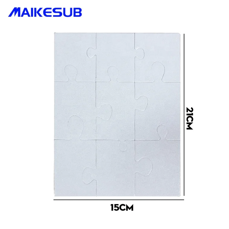 Rompecabezas de sublimación Maikesub de piezas, cartón de