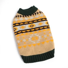 Manufacturer Wholesale Eco-Friendly Acrylic Floral Pattern Small Pet Dog Winter Coat Protection Multi-colors Warm Soft Luxury