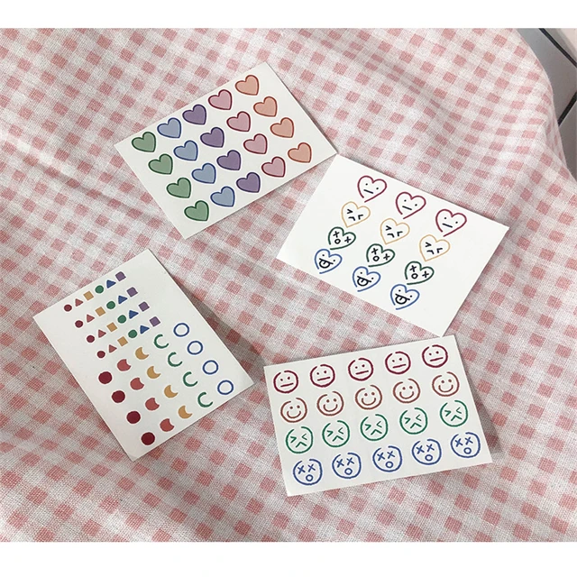 Инс оптовая продажа мультфильм красочные лица украшения переводная вода Поддельные Временные татуировки