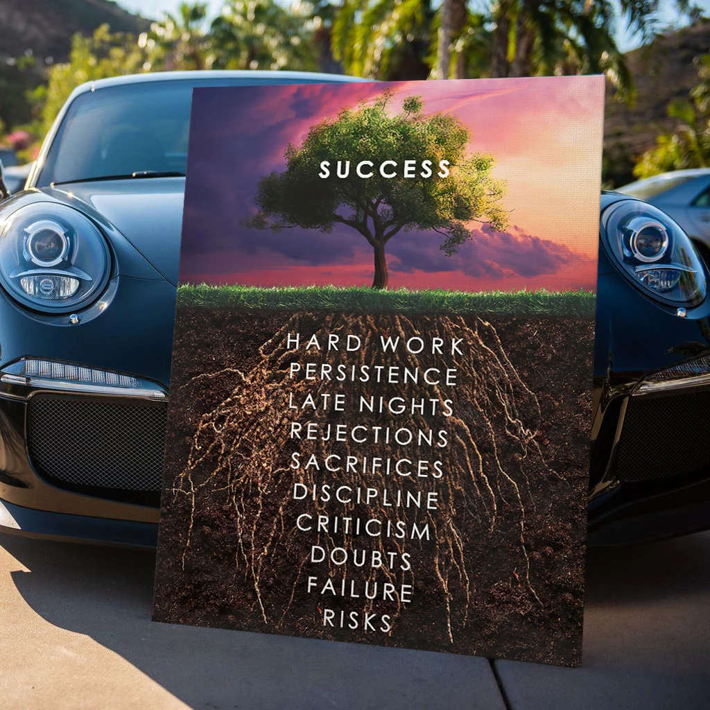 Inspirational Canvas Painting Success Motivation Always Keep Positive Quotes Poster and Canvas Wall Art Pictures for Office