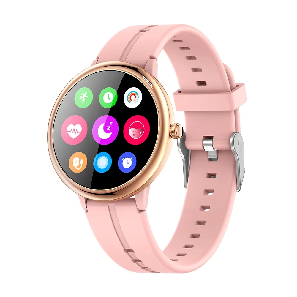 Latest Model Touch Screen Round Smart Watches New Arrivals 2022 Reloj Smart  Watch R8 for Women