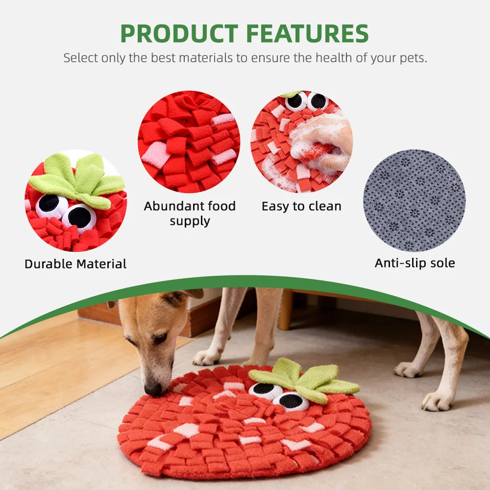 Portable Pet Feeding Mat Small Dog Interactive Pet Puzzle Toys Slow Fu - product detail 4