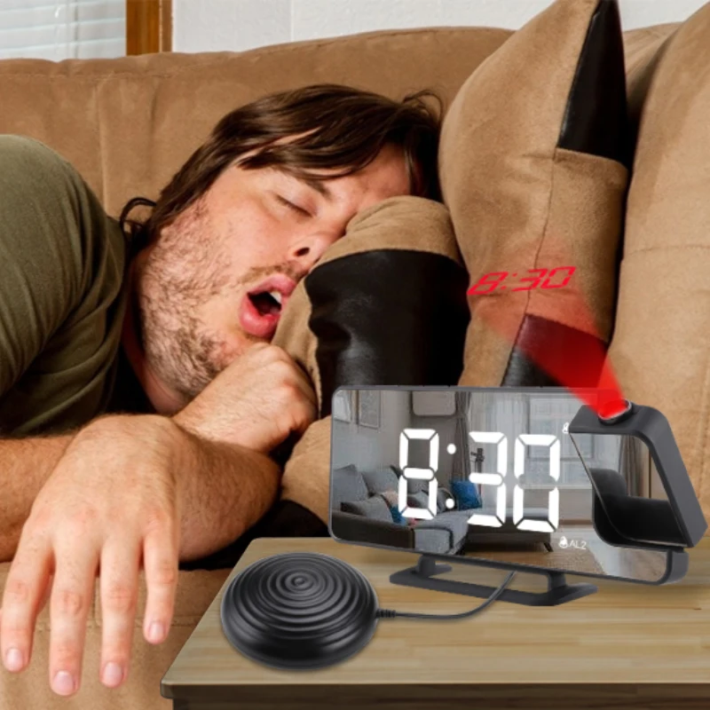 Vibration Alarm Clock Designed for the Deaf Hard of Hearing and Heavy Sleepers with Bedroom