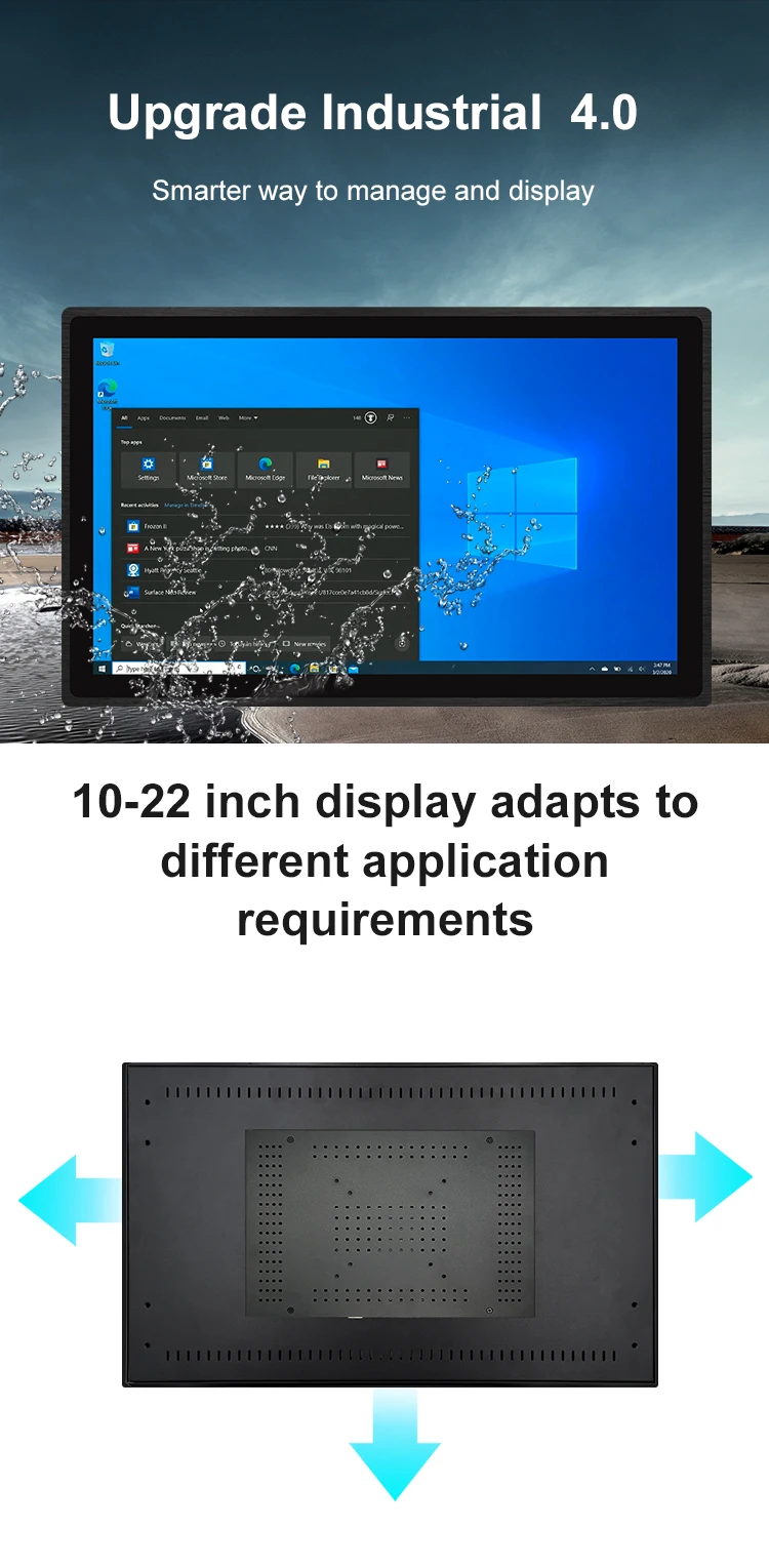 New 23.6 Inch IPS Full HD LED LCD Monitor with USB Interface Car Touch Screen Gaming Studio Speakers Industrial Display