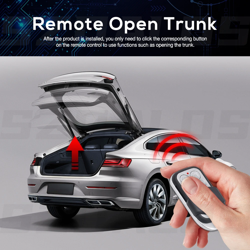 Universal Octopus Anti Theft Trunk Release with Key Button Remote ...