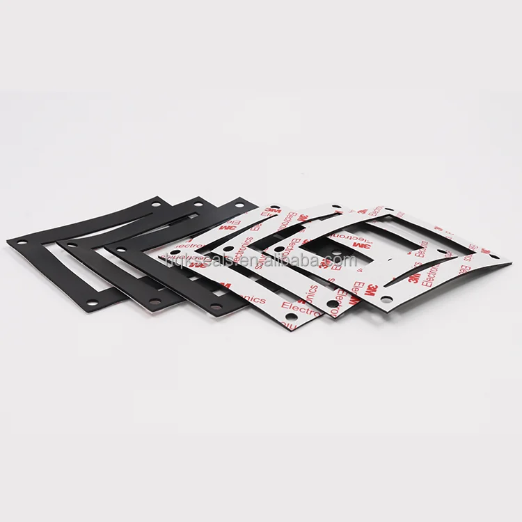 Dongguan Factory Supply High Quality 3M Adhesive Backed Rubber Silicone gasket