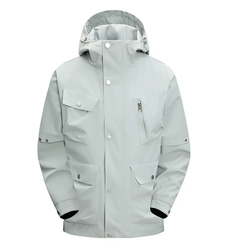 Printed Outdoor Waterproof and Windproof Puffer Jacket Removable Liner Warm Winter Unisex Down Jacket