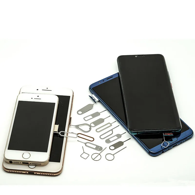 OEM/ODM Sim Card Tray Ejector Eject Tools Key Removal Needle Opener Sim Card Ejection Pins for Mobile Phone