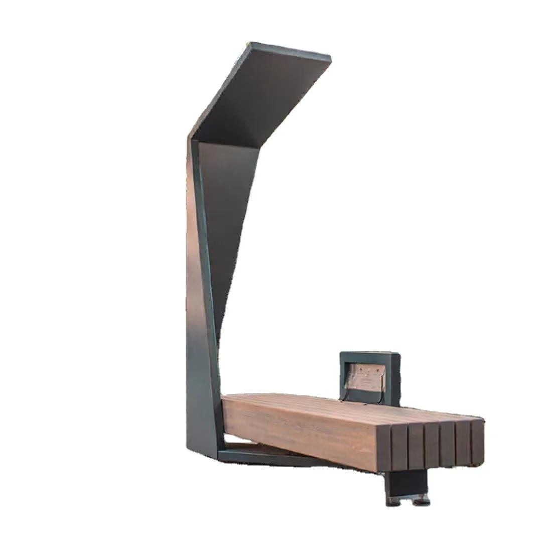 Solar Bench with Charger Smart Solar Advertising Bench Outdoor for Disamble  Solar Powered Benches Screen