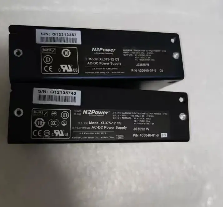 N2Power XL375-48 CS S120C Volt AC-DC Power Supply – Brand New Sealed For Qualstar