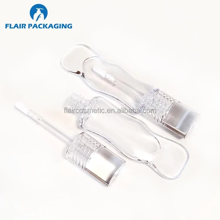 Clear Unique Shape Lipgloss Container Packaging