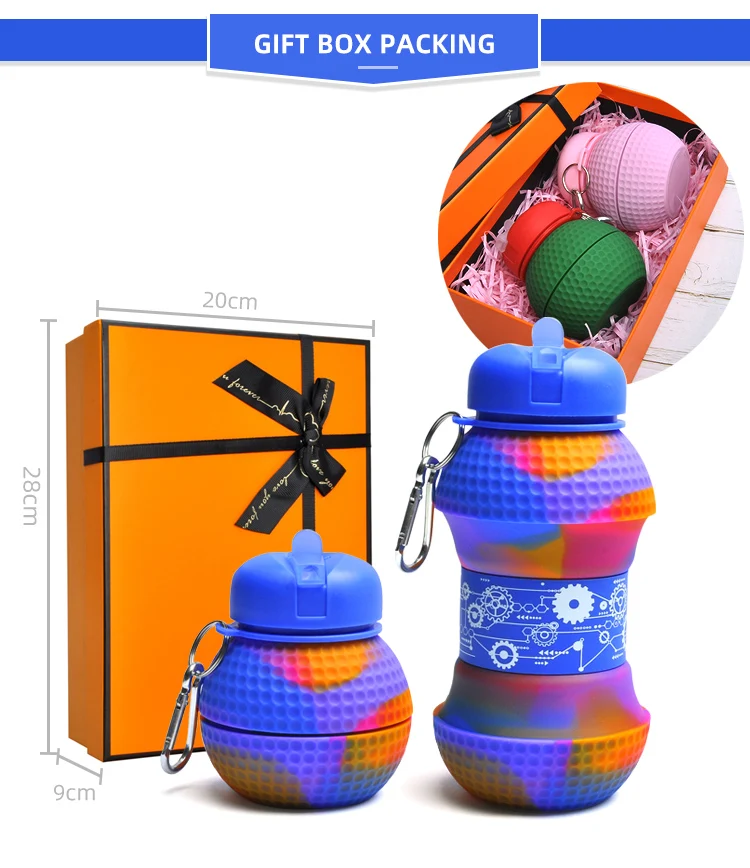 Hot Sale Outdoor Sports Bpa Free Botella De Agua Plegable De Silicona ...