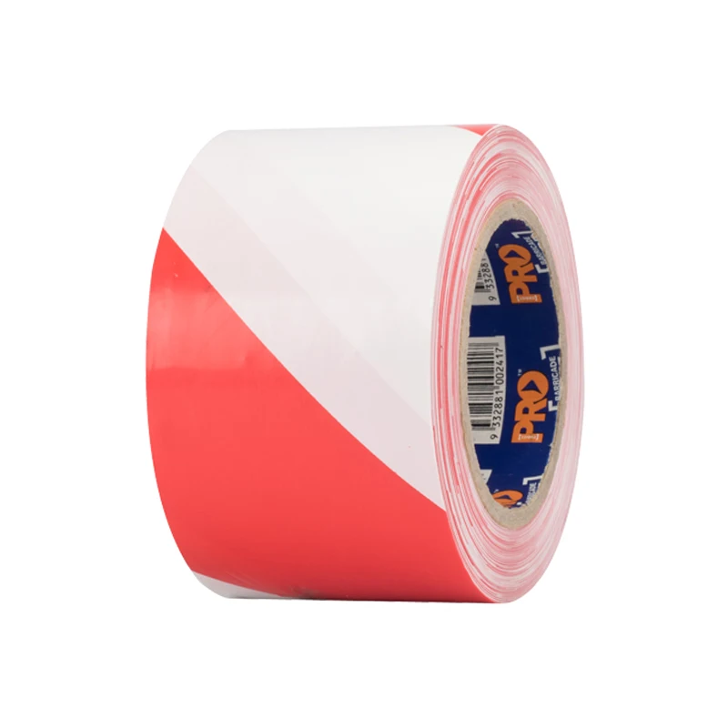 2 x Non-Adhesive Polyethylene Warning Barrier Tape 100m X 80mm Red and White 2x Rolls = 200m HipperTech® 