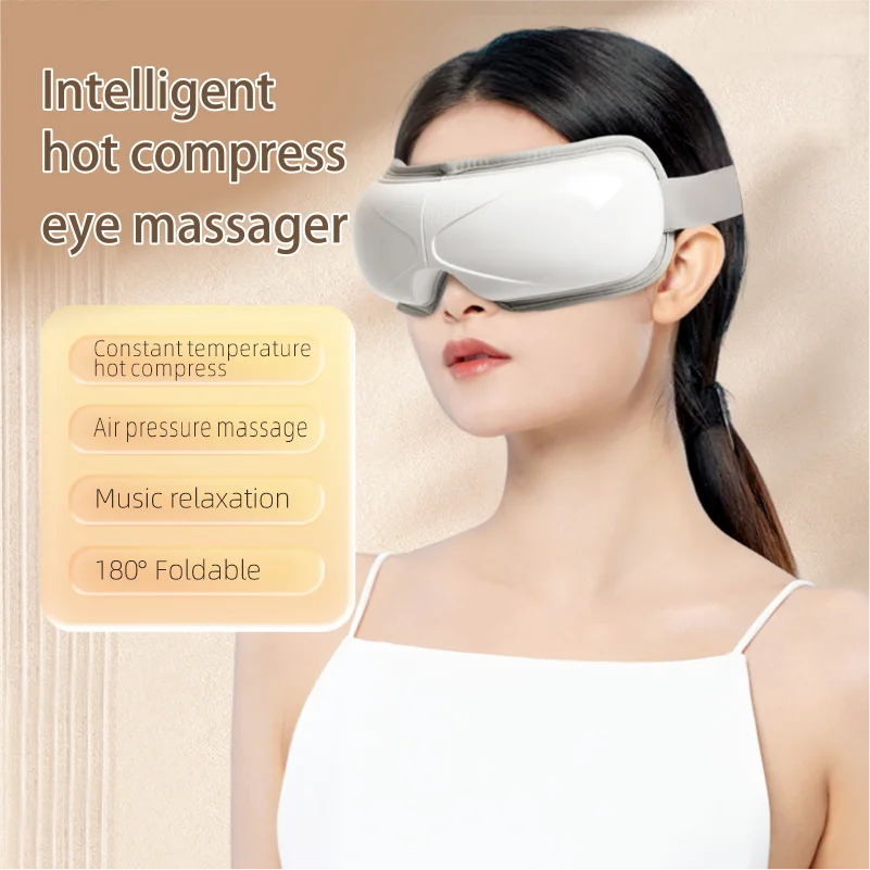 Wireless Mini Intelligent Portable Magic Eye Care Massager Eye Therapy Device Sleeping Heating Eye Mask Machine
