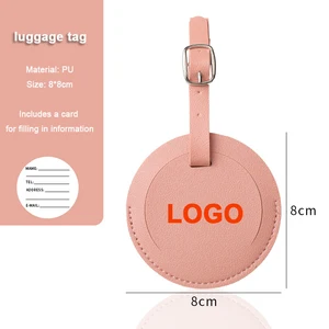 Customizable logo Multi-Color Pass Suitcase Tag Luxury Travel Named Baggage Tags Blank Pu Leather Luggage Tag