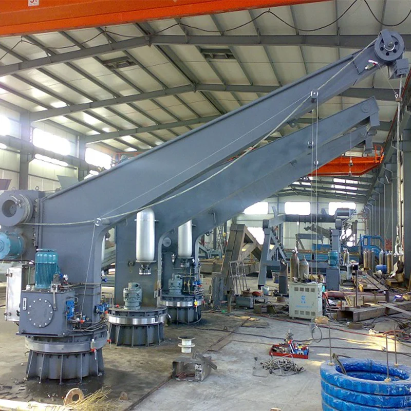 SOLAS Launching Equipment Fast Rescue Boat Crane Single Arm Davit