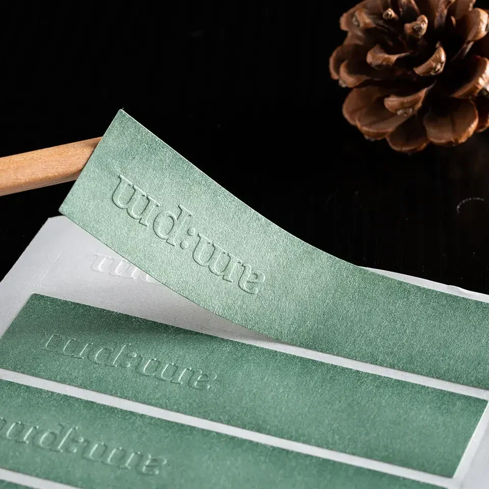 Custom Logo Stickers The Special Texture Paper Embossed Cosmetic Labels ...