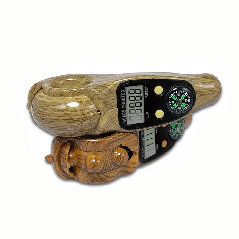 LED Electronic Digital Counter Roller Ball Manual Point Count Hand Held Compass Finger Counter Tasbih Tally Counter