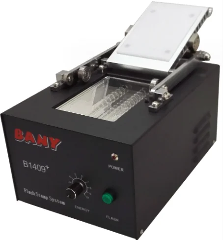 Automatic 2 Lamp Large Area Exposure Photosensitive Self Inking Fast Seal Stamp Making Flash Stamp Machine Maker