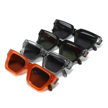 CONCHEN 2025 Trendy Designer Luxury High Quality Square TR90 Frame Sun Glasses Unisex Custom logo Polarized Acetate Sunglasses