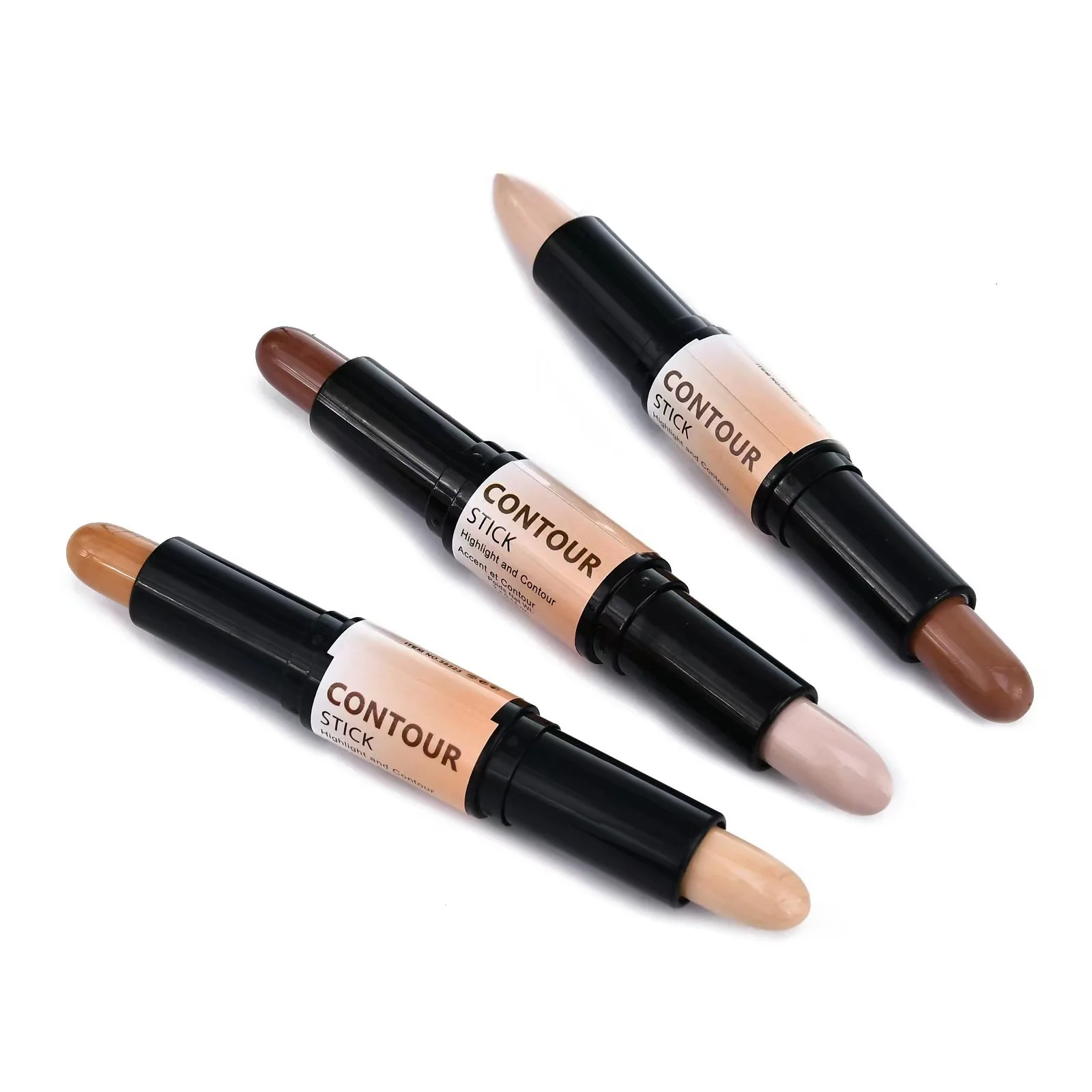 XRB01A Vegan Contour Stick Full Coverage Concealer Highlighter Double Head Bronzer and Highlighter Herbal Ingredient Makeup