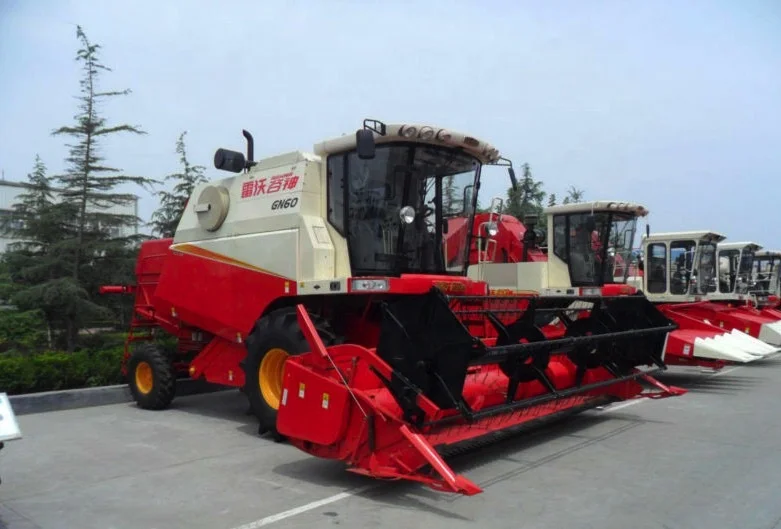 Famous Wheat Combine Harvester with Interchangeable Headers