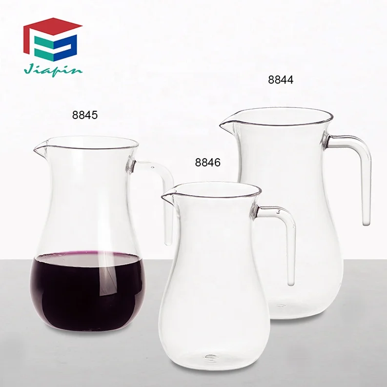 600ml Transparent PC Red Wine Carafe Plastic Jug  with Handle  Plastic Wine Decanter with High Quality
