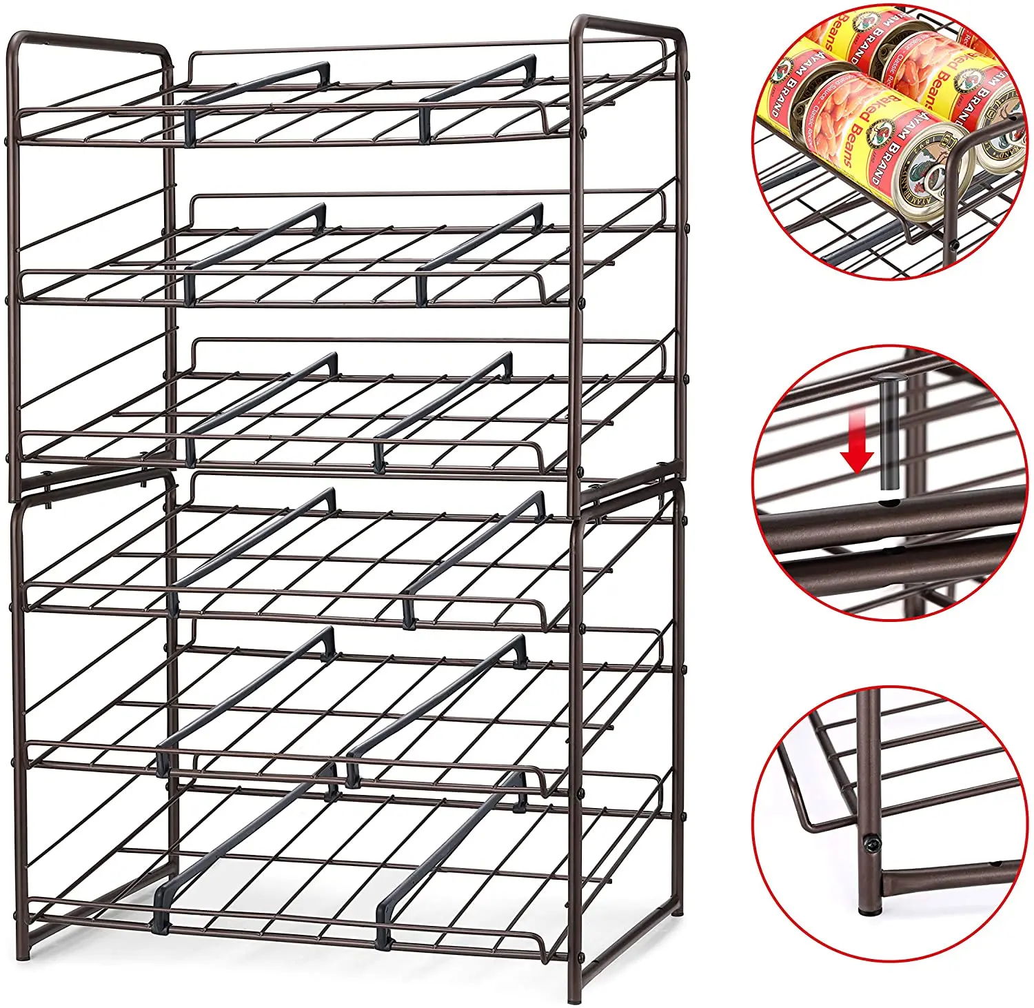 Simple Trending Can Rack Organizer for Kitchen Cabinet or Pantry –