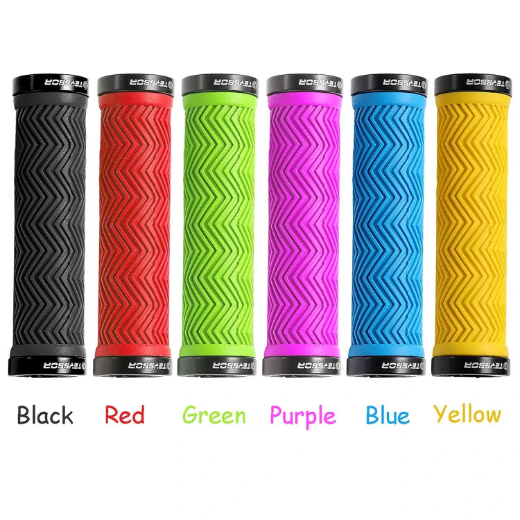 FIFTY-FIFTY Mountainbike Griffe Doppelverriegelung - Rutschfester Gummi, Für 22,2 Mm Lenker (versch. Farben)
