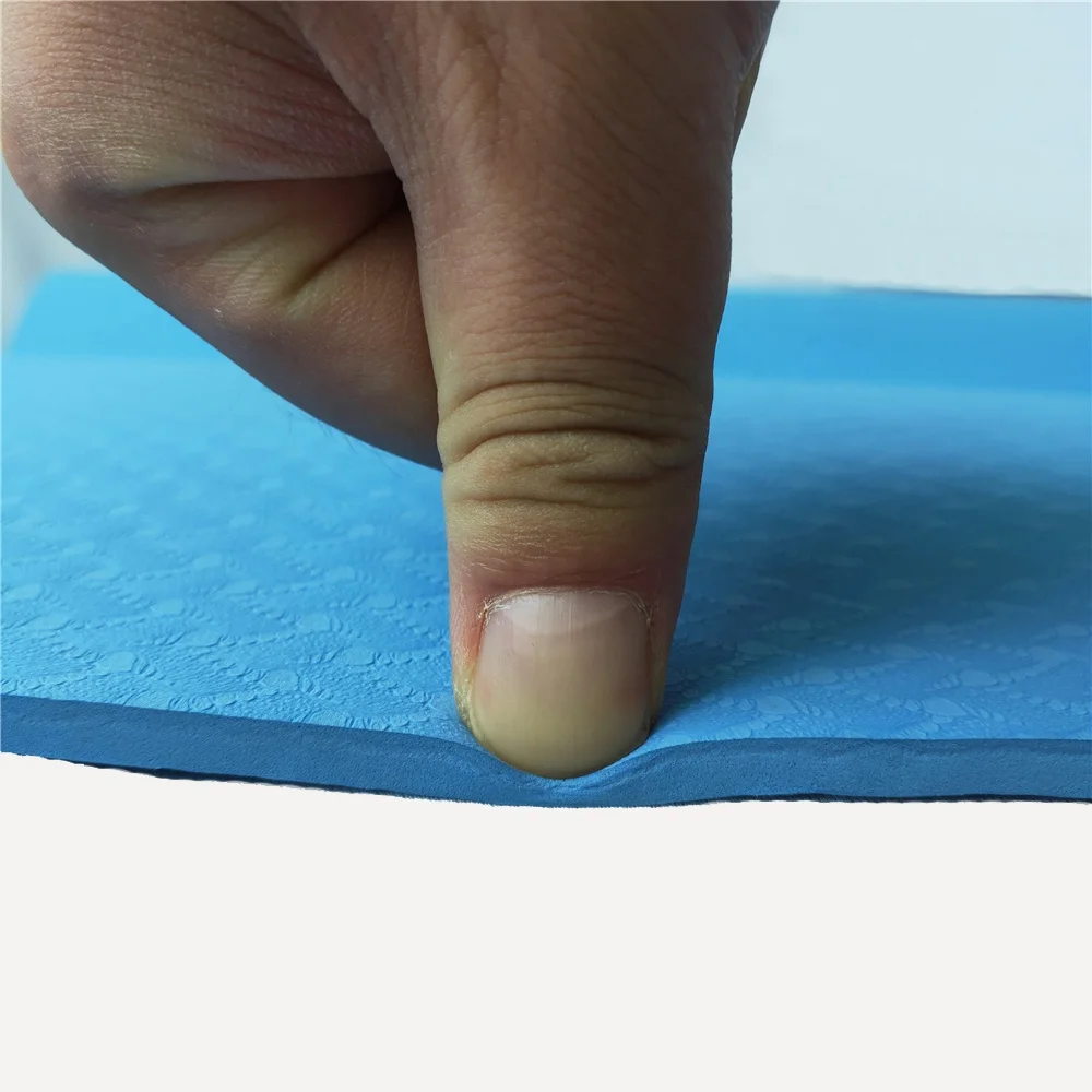 
 Лидер продаж, нескользящий однослойный экологически чистый коврик для йоги из ТПЭ, коврики для йоги, пилатеса, 6 мм, Текстурированная нескользящая поверхность, коврики для йоги из ТПЭ  