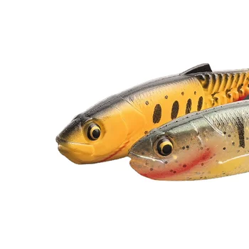 Silicone T-Tail Soft Lure Bionic Girella Fish Simulation Fake Bait Fishing Tackle – Soft Lure – view 4