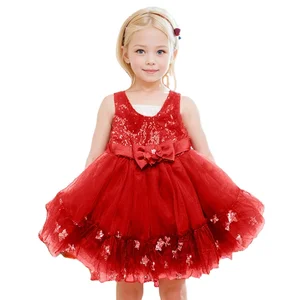 Princess Girls Dress Kids Formal Wear Summer Sleeveless with Lace Skirt O-Neck Solid Pattern Woven Fabric ODM