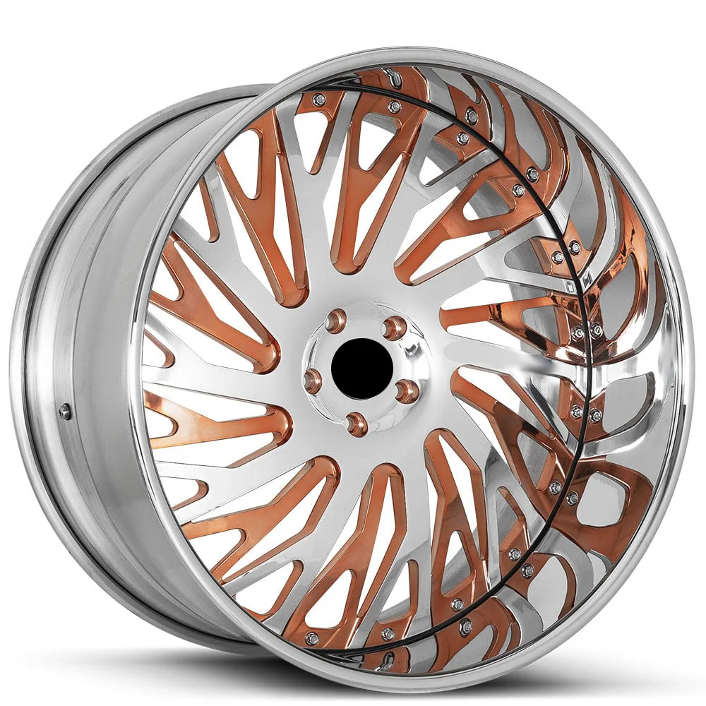YHS 2 Pieces T6061 Custom  Forged Rims Aluminum  Alloy Wheels 20 21 22 23 24 26 Inch Chrome Deep Dish for Luxury Cars