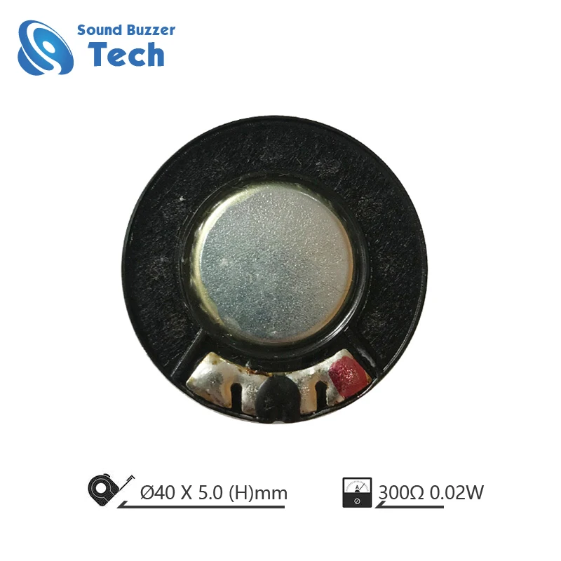 Good Sound Headphone Speaker Driver Unit 40mm 300 Ohm 20mw Horn With Dust Cover Loudspeaker Parts