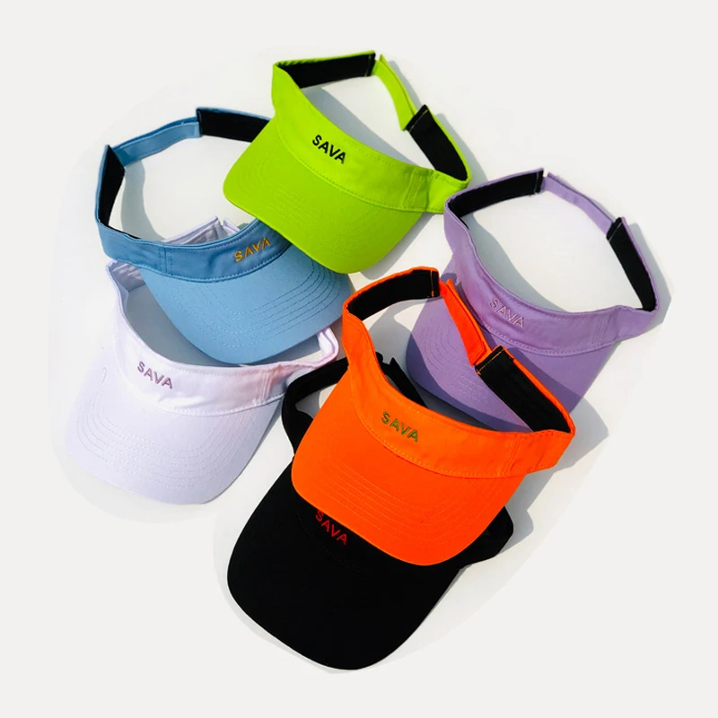 Sport Running Golf Sun Visors Cap Embroidery Elastic Band Visor Cap/hat Buy Elastic Visor Cap