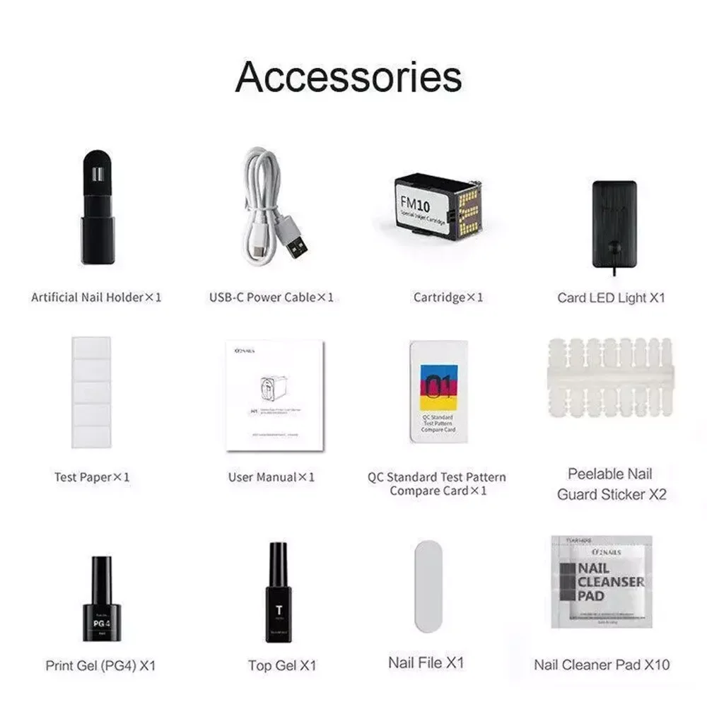 Professional Mobile Wifi Intelligent Self Printing 3d Digital Nail Art Printers for Sale
