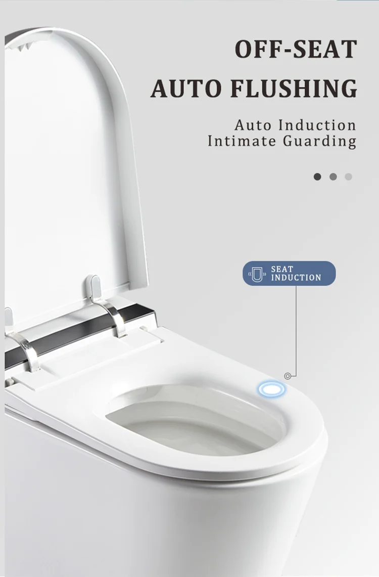 Modern Hotel Ceramic Siphon Flushing Intelligent Toilets Sanitary Ware ...