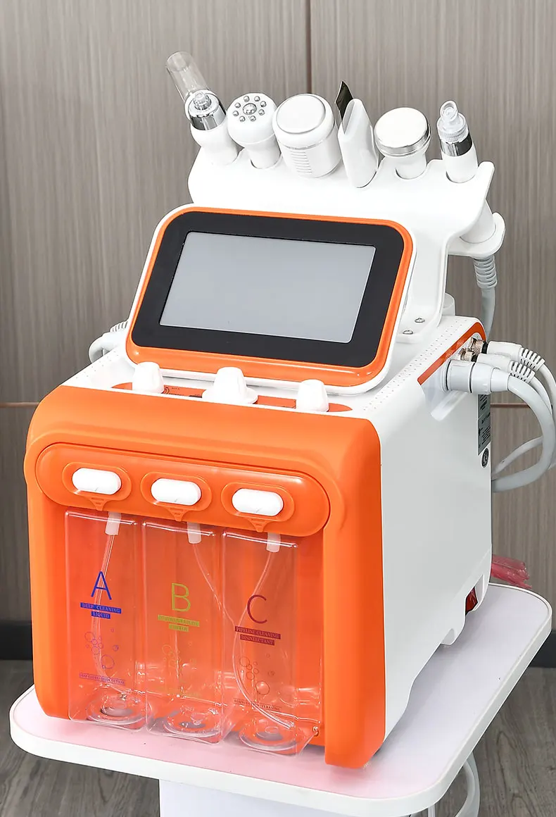 ラジオ波、超音波導入、Hydra Peel Facial Machine 美顔器 7 in 1 Hydra Beauty Skin Rejuvenation Aqua Facial Machine Hydro