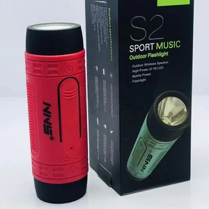 NS-S2 Amazon Hot sale portable wireless speaker quality sound outdoor bt speaker with flashlight