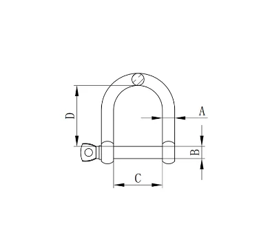 Japan Type D Shackle Oem 304 Stainless Steel Rigging Hardware Dee ...