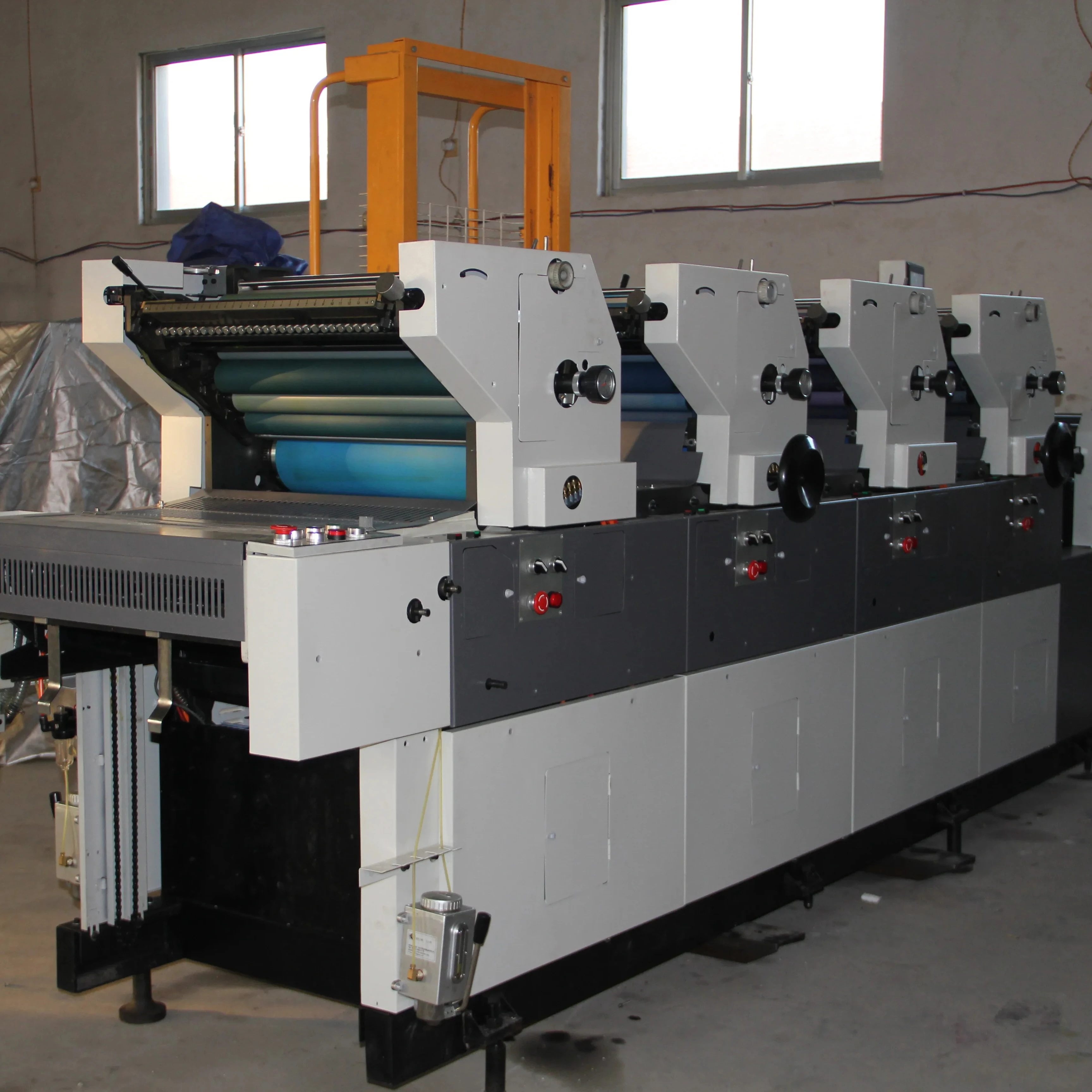 Hamada Style 4-Color Flatbed Printer New Condition Newspaper Label Bill Card Paper Printers