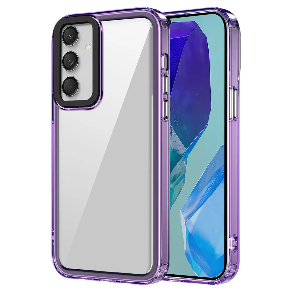 product clear tpu shockproof phone case for for m55 15 simple slim lightweight camera lens protection skin friendly sjk586-10