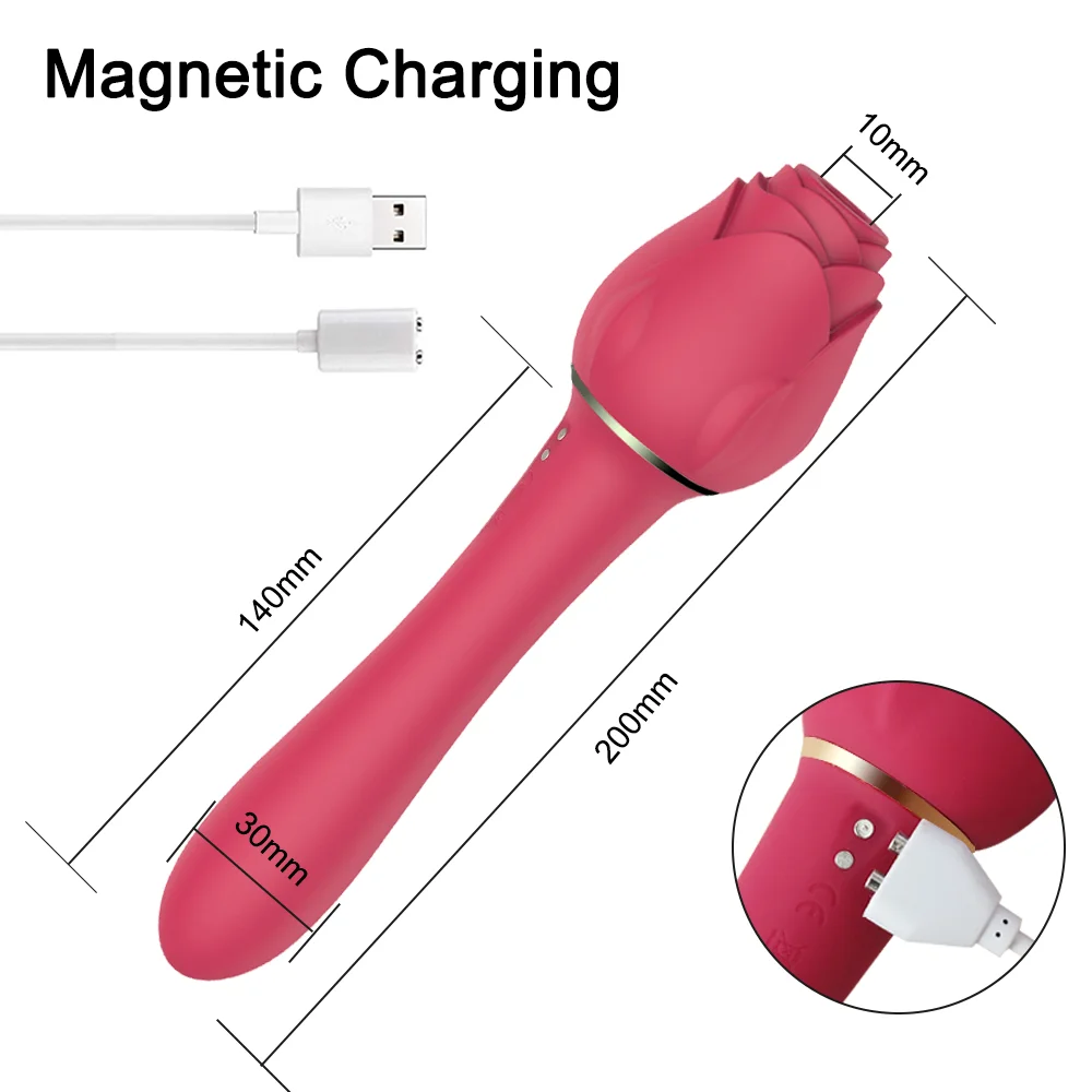 How to charge rose toy without magnetic charger