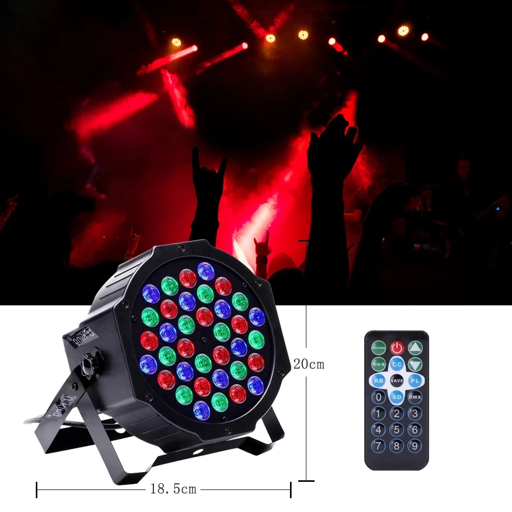 U`king 36*2W RGB DJ Disco Lighting - 7 Modes & 50000 Hours