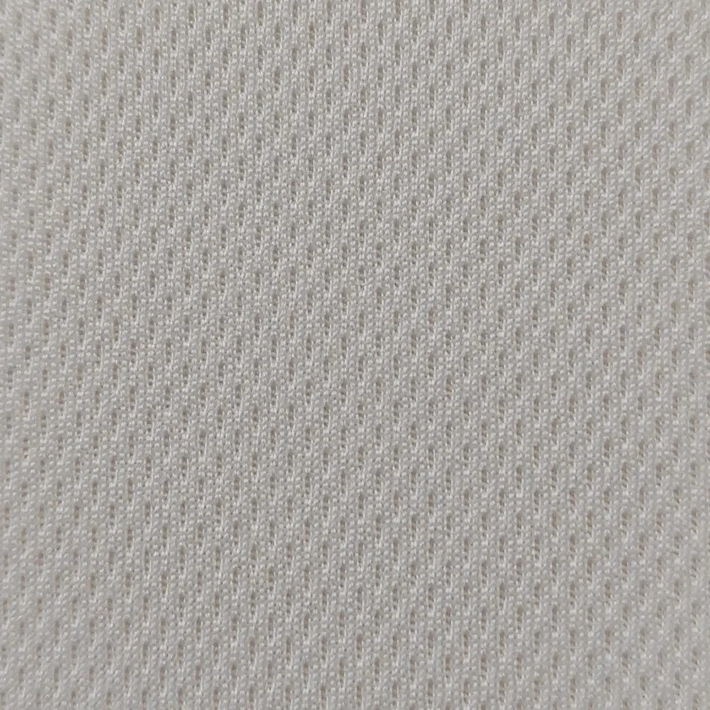 100% Polyester Sport Knitted Bird Eye Mesh Fabric for Soccer Jersey
